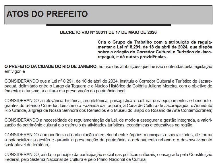 Prefeitura do Rio cria grupo de trabalho para regulamentar Corredor Cultural de Jacarepaguá 62 WhatsApp Image 2026 05 18 at 07.02.18 3