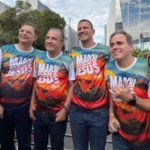 Chico Machado (PL), Sóstenes Cavalcante (PL), Silas Malafaia, Douglas Ruas (PL) e Alexandre Isquierdo (União Brasil) durante a Marcha para Jesus 2026