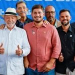 Miguel Alencar, vice-prefeito de Cabo Frio, ao lado do presidente Lula