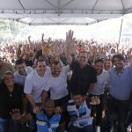 Felipe Pampolha participou de agenda pública com Eduardo Paes e Eduardo Cavaliere na Praça Seca, na Zona Oeste do Rio