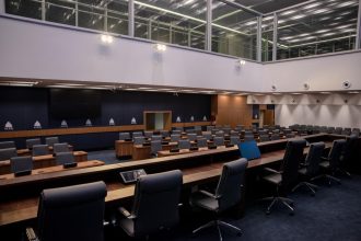 Plenário da Alerj, onde ocorre reuniões de CPI