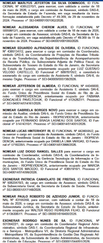 Casa Civil também ativa ‘caneta da bondade’; quarta (27) tem mais nomeações do que cortes, mas total de exonerações na semana já atinge 115 64 WhatsApp Image 2026 05 27 at 08.48.51 1