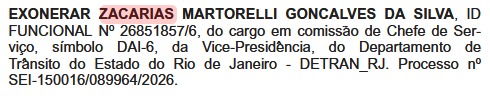 Saída de Penha Bernardes da vice-presidência do Detran-RJ derruba enteado e cunhados que trabalhavam na autarquia 64 WhatsApp Image 2026 05 27 at 13.19.48 2