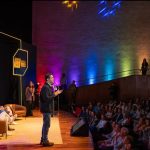 O prefeito do Rio, Eduardo Cavaliere (PSD), apresenta, no Rio2C, os planos de investimentos em cultura e audiovisual