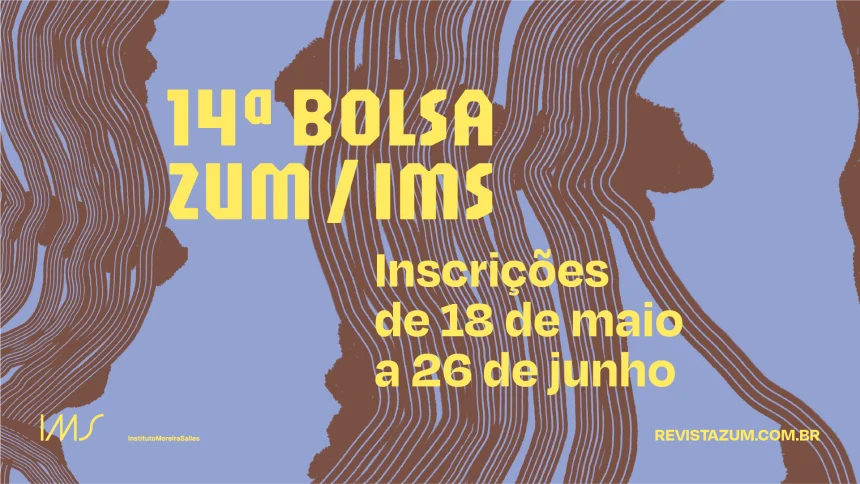 A revista Zum vai selecionar projetos artísticos em foto e vídeo na 14ª edição da sua bolsa de fomento. As inscrições vão até o dia 26 de junho. 