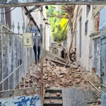 Parte de casarão histórico desabou em Botafogo