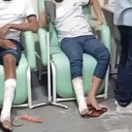 Estudantes ficaram feridos por explosão de bomba em escola de Belford Roxo
