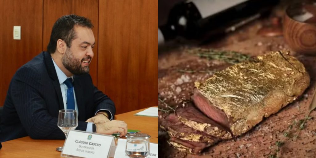 Jantar com bife de ouro que Vorcaro pagou para Cláudio Castro custou R$ 60 mil; PF investiga o episódio