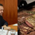 ex-governador Cláudio Castro (PL) e bife de ouro
