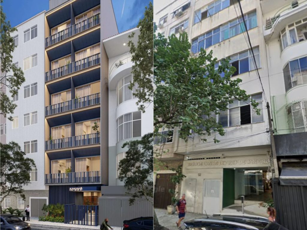 Após retrofit, antiga sede de clube de bridge no Arpoador se torna residencial com estúdios de quase R$ 1 milhão