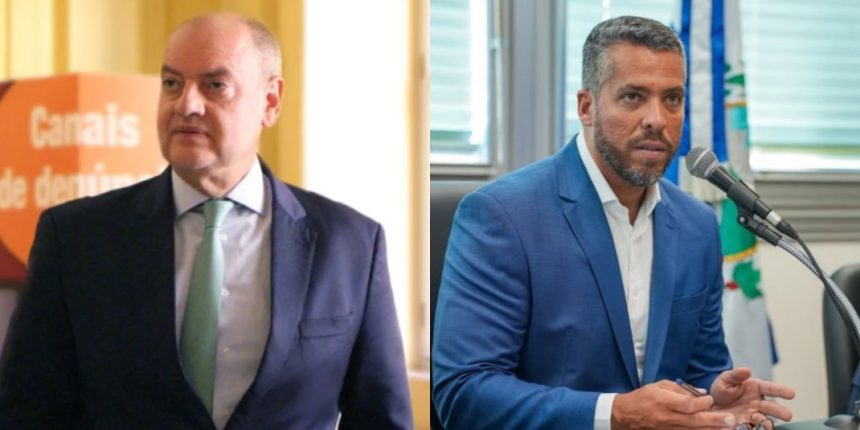 governador em exercício Ricardo Couto e deputado Rodrigo Amorim