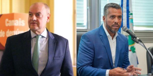 governador em exercício Ricardo Couto e deputado Rodrigo Amorim
