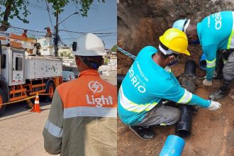 Agentes da Light e da Águas do Rio em atuação; empresas lideram lista de reclamações do Procon Carioca