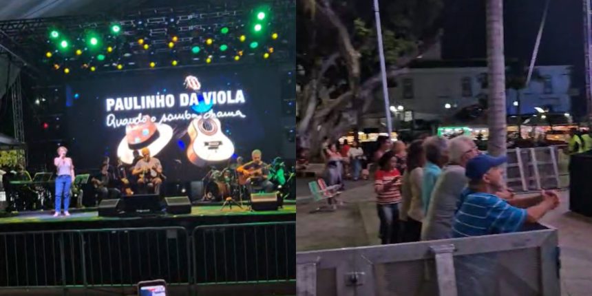 Imagens do show de Paulinho da Viola em Maricá