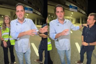 prefeito Eduardo Cavaleire em vídeo de anúncio das motofaixas