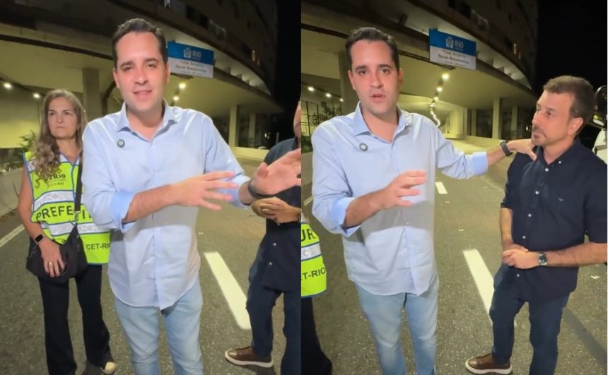 prefeito Eduardo Cavaleire em vídeo de anúncio das motofaixas