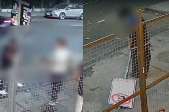 Placa de estacionamento retirada após ato de vandalismo em Copcabana