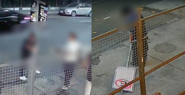 Placa de estacionamento retirada após ato de vandalismo em Copacabana