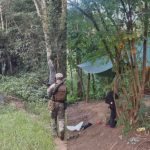 Acampamento do tráfico descoberto no Morro do Borel pelo Bope