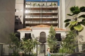 O prédio está sendo construído na Rua Alberto de Campos, em Ipanema