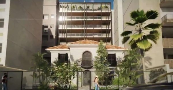 O prédio está sendo construído na Rua Alberto de Campos, em Ipanema