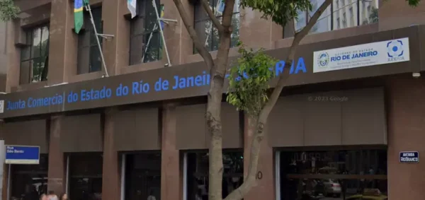 Fachada da Junta Comercial do Estado do RJ (Jucerja), responsável pelo registro de novas empresas