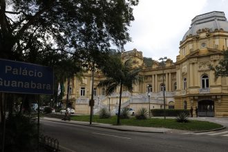 O Palácio Guanabara, em Laranjeiras, sede do Governo do Estado do Rio de Janeiro, e da Secretaria de Casa Civil