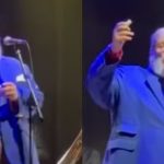 rolha arremessada no palco em show do Ed Motta