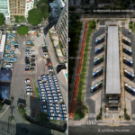 Vista aérea do terreno que pode virar um terminal intermodal em Botafogo