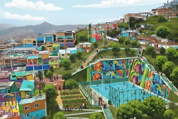 Imagem ilustrativa do Programa Vida Nova no Morro, que prevê intervenções de urbanização, habitação e qualificação de espaços públicos em favelas de Niterói.