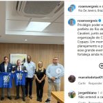 Em postagem nas redes sociais, o pastor Rosenverg Reis registrou reunião de organização do Celebrazo 2026 com o prefeito Eduardo Cavaliere e lideranças evangélicas. O evento receberá R$ 600 mil em patrocínio municipal.