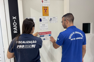 sala de raio-x interditada na Tijuca