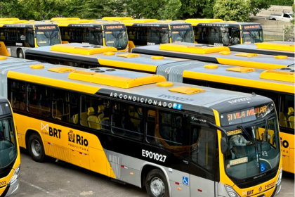 ônibus do sistema BRT