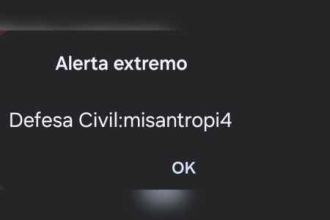 Mensagem da Defesa Civil