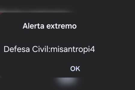 Mensagem da Defesa Civil