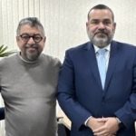 O prefeito de Maricá, Washington Quaquá, e o juíz Felipe Carvalho Gonçalves da Silva