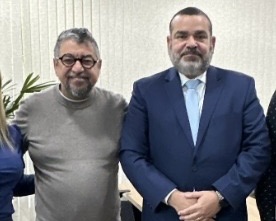 O prefeito de Maricá, Washington Quaquá, e o juíz Felipe Carvalho Gonçalves da Silva