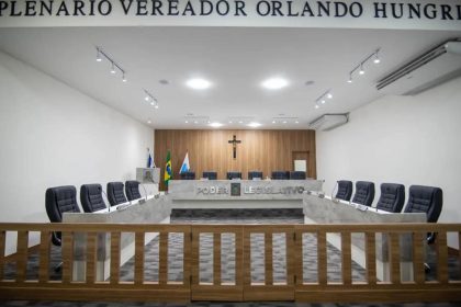 Plenário Vereador Orlando Hungria, na Câmara de Nilópolis