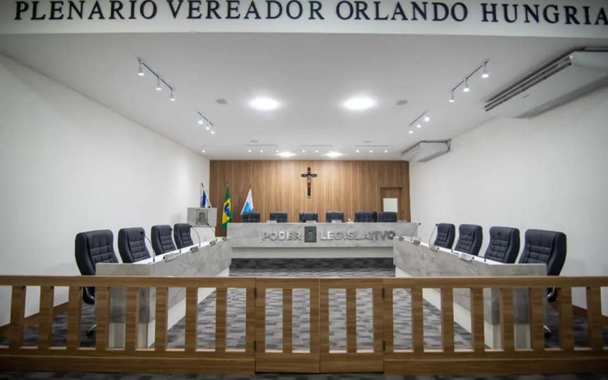 Plenário Vereador Orlando Hungria, na Câmara de Nilópolis