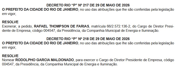 Rafael Thompson é exonerado da Prefeitura do Rio após a PF revelar que seu irmão é dono de apartamento onde Castro sofreu busca e apreensão 62 WhatsApp Image 2026 06 01 at 06.32.03
