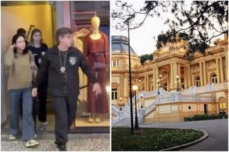Michele Montenegro, no momento da prisão, e o Palácio Guanabara, onde estava lotada e, segundo servidores, pouco aparecia no trabalho