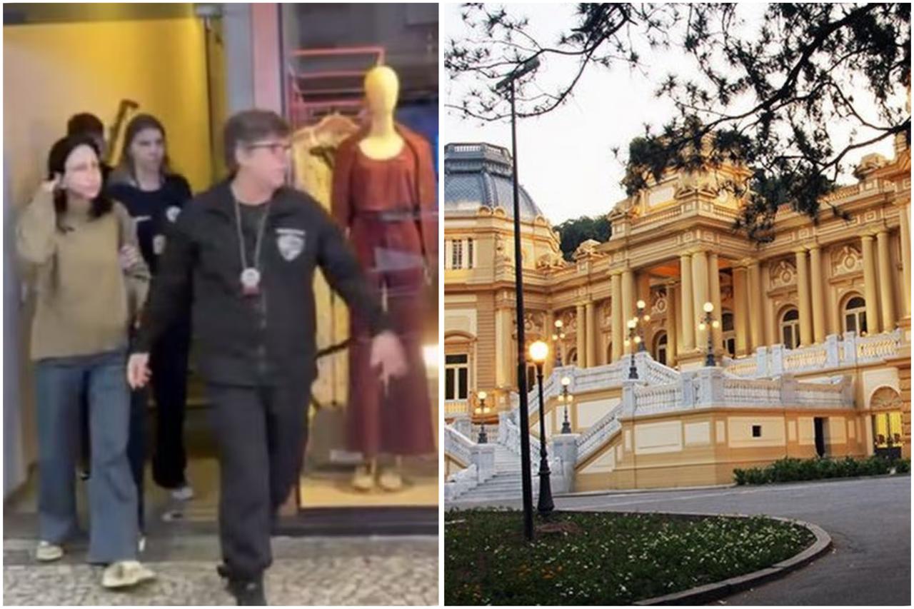 Filha de almirante, irmã de desembargadora e salário de R$ 16 mil: como Michele Montenegro, a falsa advogada nomeada por Castro, escapou da degola de fantasmas de Ricardo Couto 48 Michele Montenegro, no momento da prisão, e o Palácio Guanabara, onde estava lotada e, segundo servidores, pouco aparecia no trabalho