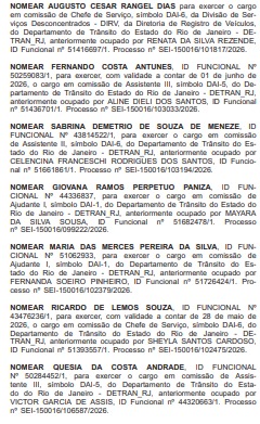 Apito final no Diário Oficial: placar fecha em 32 x 29 entre exonerados e nomeados, com foco na Casa Civil e Detran-RJ 66 WhatsApp Image 2026 06 10 at 08.42.40 2 1
