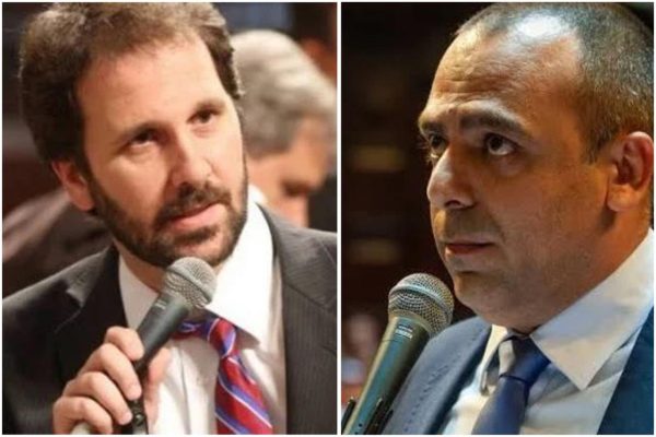Os deputados Flávio Serafini (PSOL) e Anderson Moraes (PL)