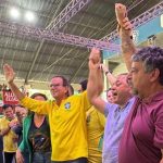 O ex-prefeito Eduardo Paes em evento em São Gonçalo com aliados