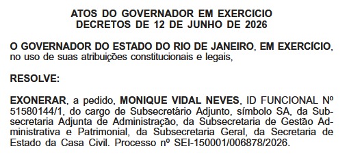 Em placar apertado, nomeações superam exonerações em nova leva de decretos de Ricardo Couto 62 WhatsApp Image 2026 06 15 at 08.11.48