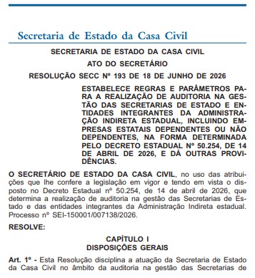 Casa Civil decreta devassa em contas de 2025 e 2026 de toda a estrutura do governo do estado; ação terá equipe mista com servidores do TCE e TCM 62 WhatsApp Image 2026 06 19 at 08.43.24