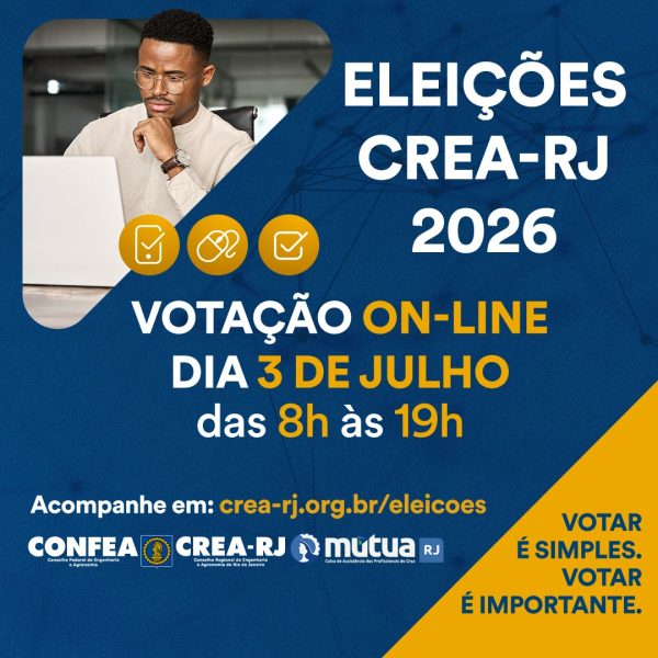 Crea-RJ promove eleições no próximo dia 3 de julho