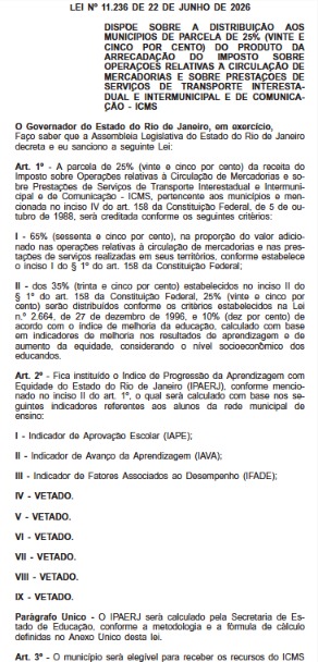 ICMS Educacional é regulamentado no estado do Rio com vetos de Ricardo Couto 62 WhatsApp Image 2026 06 23 at 13.05.20