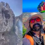 Equipes do Corpo de Bombeiros realizaram uma operação de resgate em área de difícil acesso na Pedra do Macaco, em Maricá